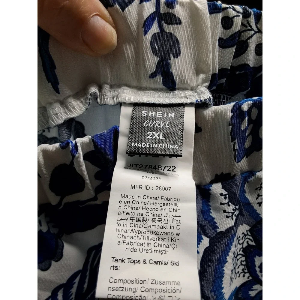 SHEIN blue white
